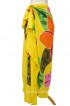 Yellow Rayon Sarong Hand Painted